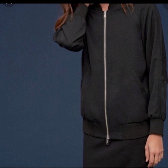 The Group Babaton Camden Bomber in Black - Picture 2 of 14